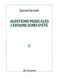 Auditions musicales certains soirs d’été