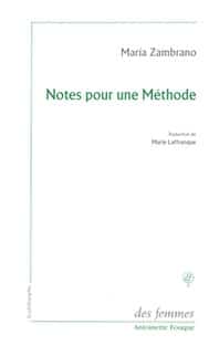 Notes pour une Méthode