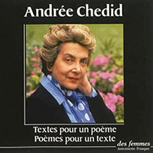 Andrée Chedid textes pour un poème