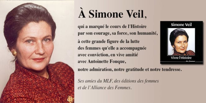 À Simone Veil