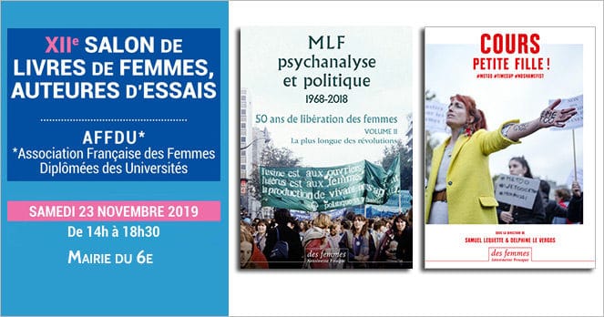 salon de livres de femmes, auteures d’essais