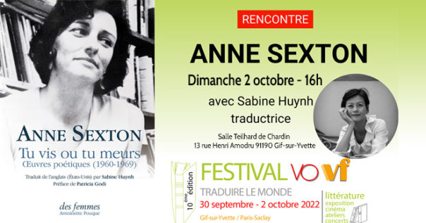 La poésie d’Anne Sexton au Festival VO-VF