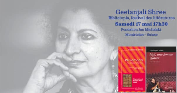 Geetanjali Shree au festival des littératures Bibliotopia