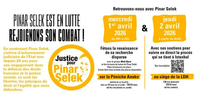 Pinar Selek est en lutte, rejoignons son combat !
