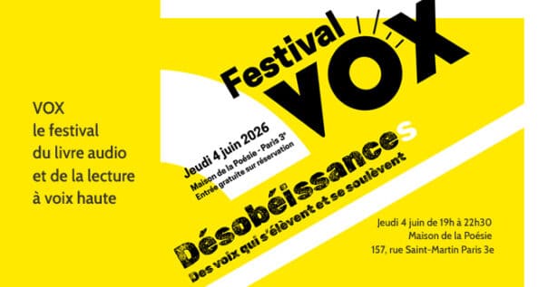 Vox le festival du livre audio 2026
