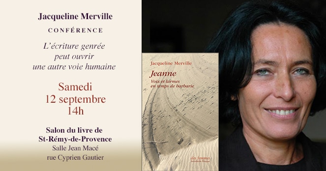 Conférence de Jacqueline Merville au Salon du livre de St-Rémy-de-Provence