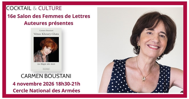 Carmen Boustani au Salon des Femmes de Lettres